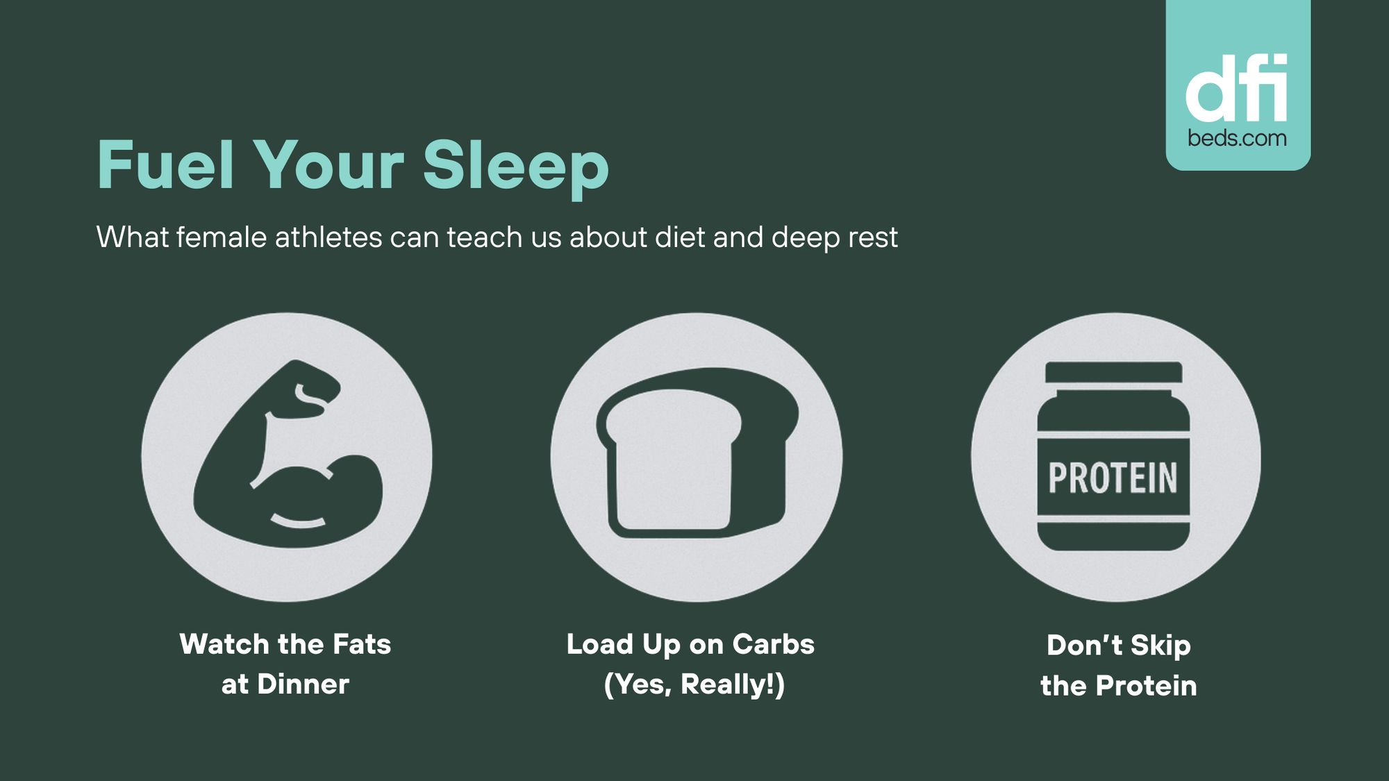Struggling to sleep? It might be your dinner!