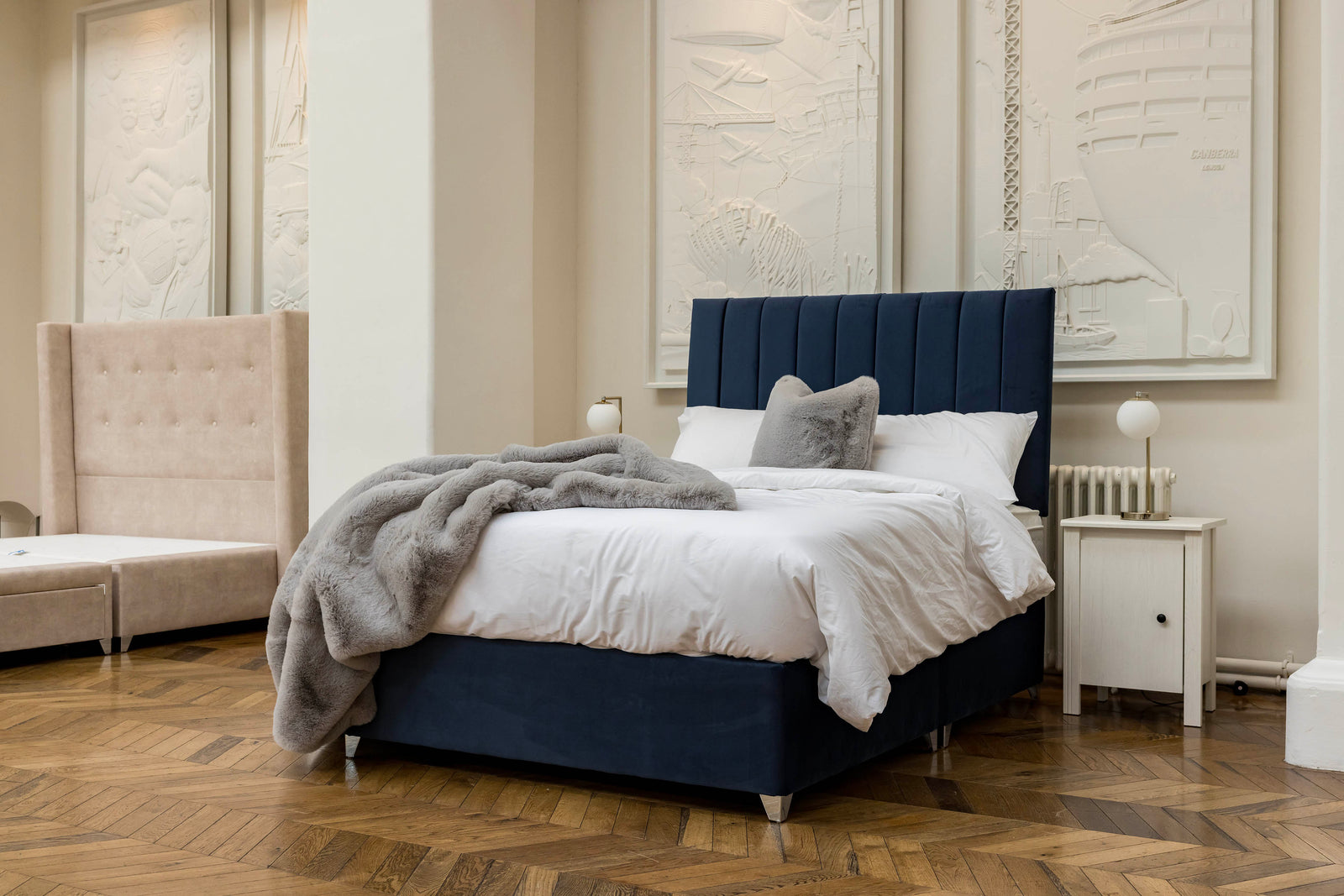 Mourne Indigo Bed Set with Pocket Classic Mattress