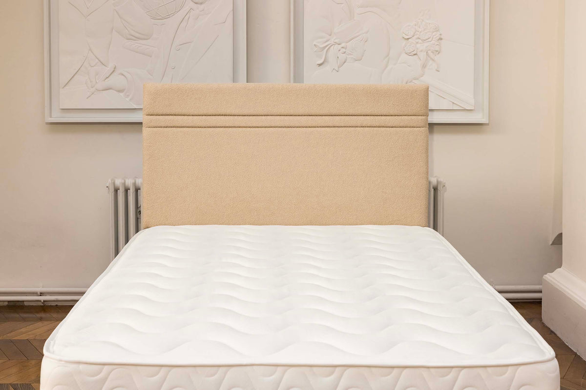 Boucle Dreamscape Divan Bed Set - Including Mattress, Bed and Headboard