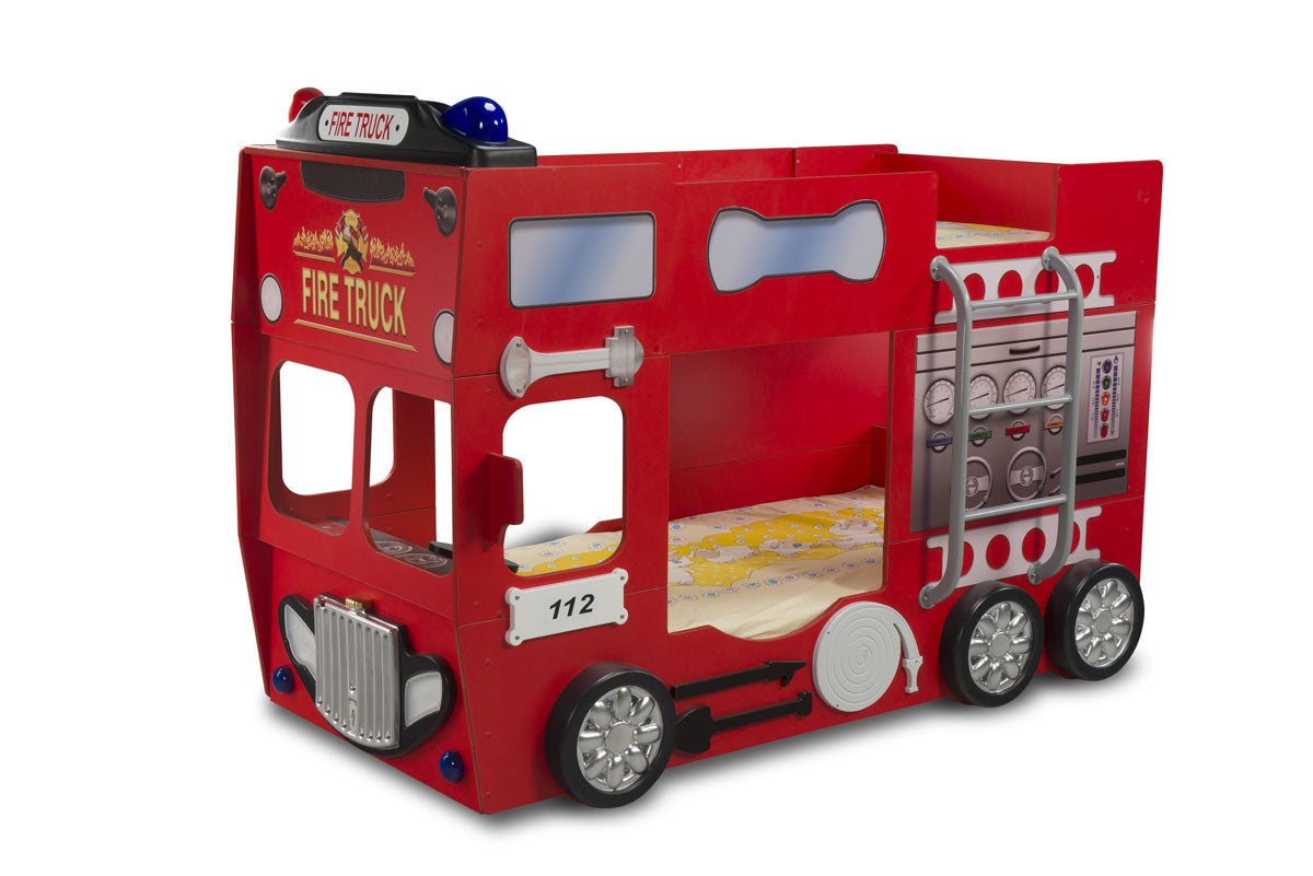 Fire Truck Bunk Bed