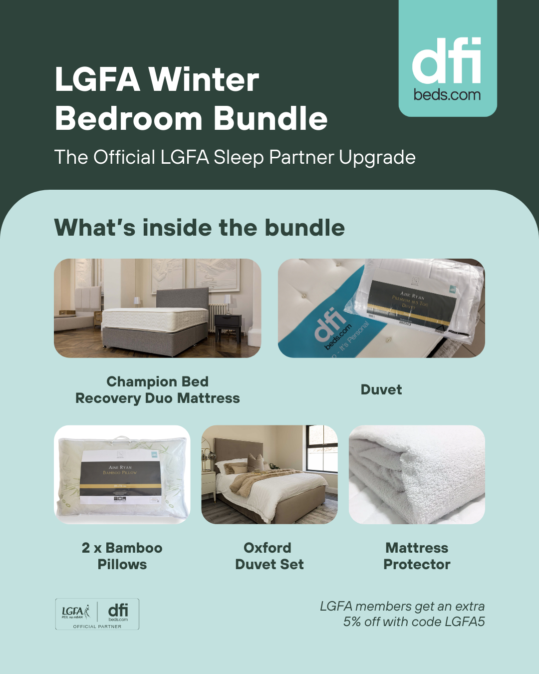 LGFA x DFI Winter Bed Bundle