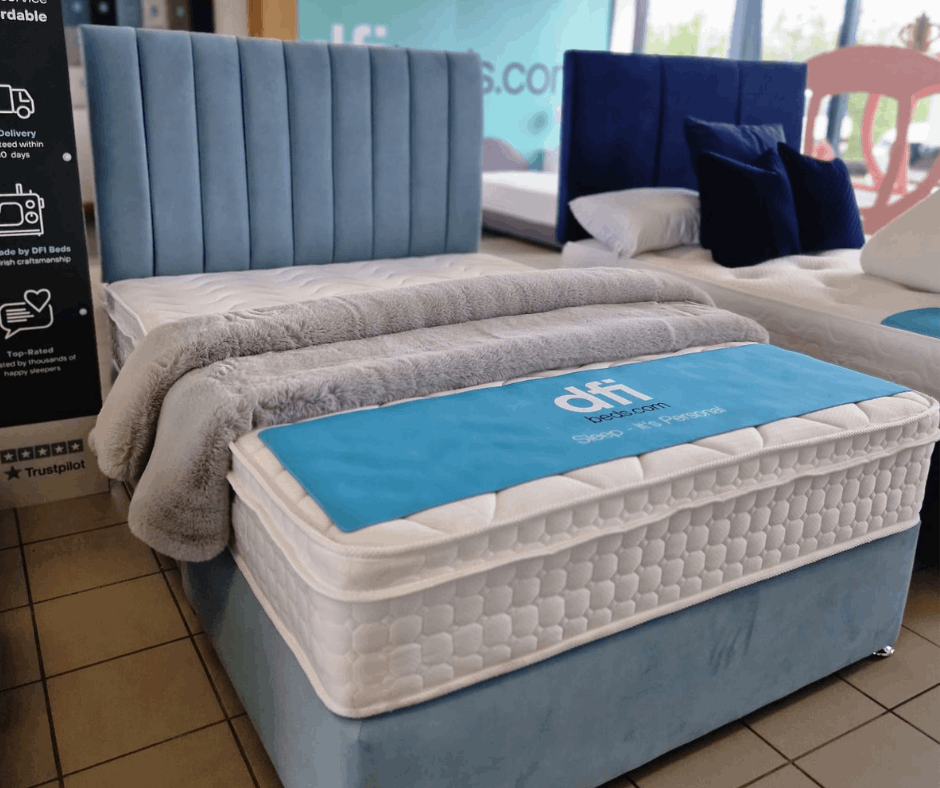 DFI Classic Set Duck Egg Blue with Pocket Mattress