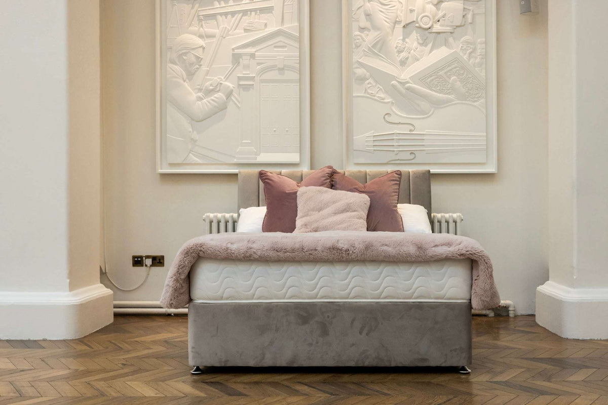 DFI Classic Bundle Set Silver Plush with Mattress and more