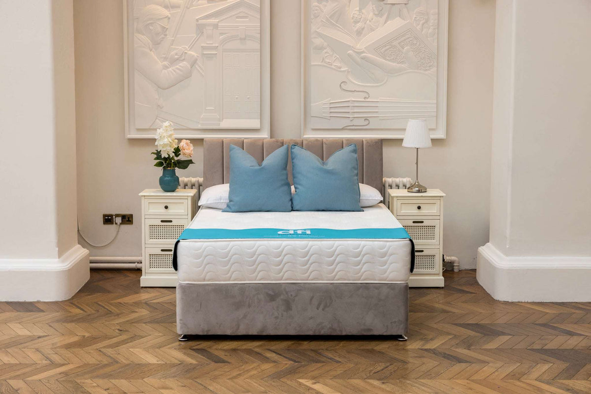 DFI Classic Bundle Set Silver Plush with Mattress and more