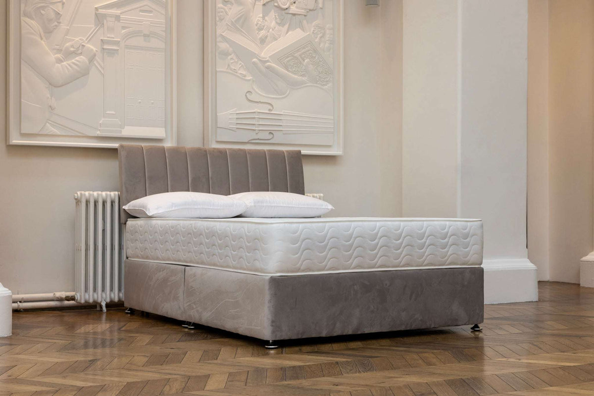 DFI Classic Bundle Set Silver Plush with Mattress and more