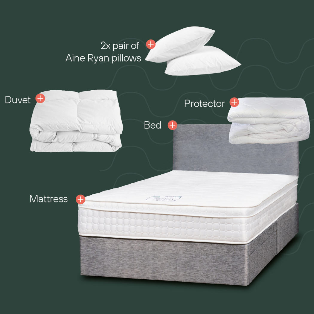 DFI Hotel Platinum Pocket  Divan Set with Bed Accessories