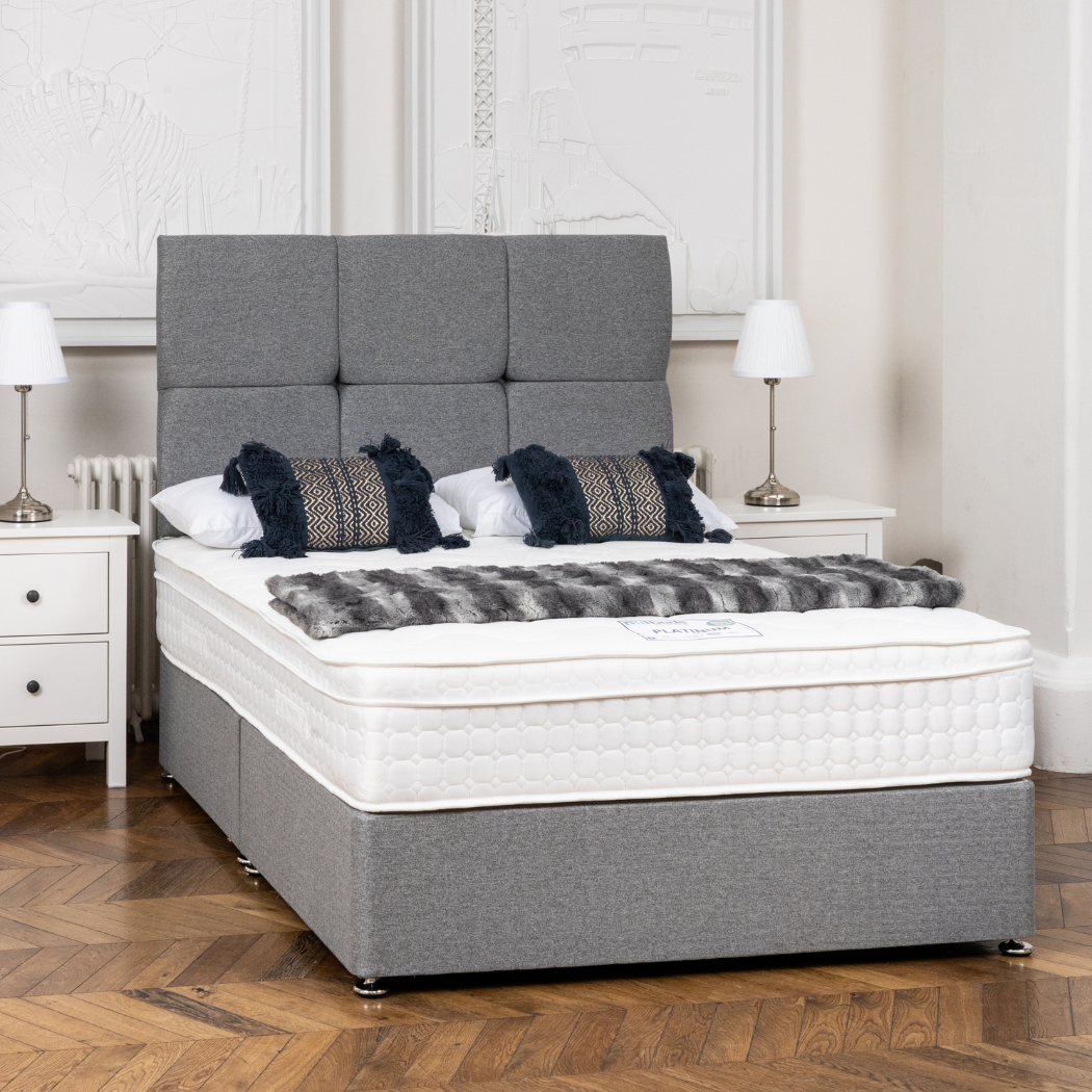 DFI Oliver Tweed Edition Divan Bed Set with Mattress Option